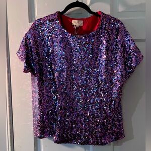 Never worn sequin top.